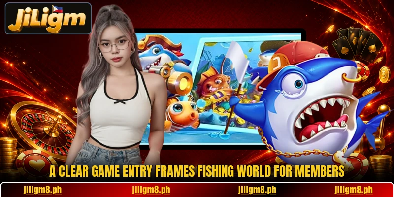 A clear game entry frames Fishing World for members A clear game entry frames Fishing World for members