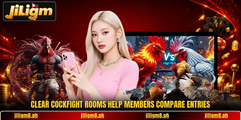 Clear cockfight rooms help members compare entries