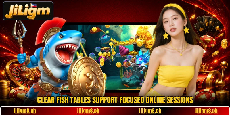 Clear Fish tables support focused online sessions