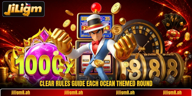 Clear rules guide each ocean themed round Clear rules guide each ocean themed round
