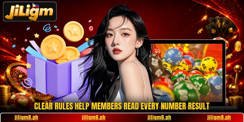 Clear rules help members read every number result Clear rules help members read every number result