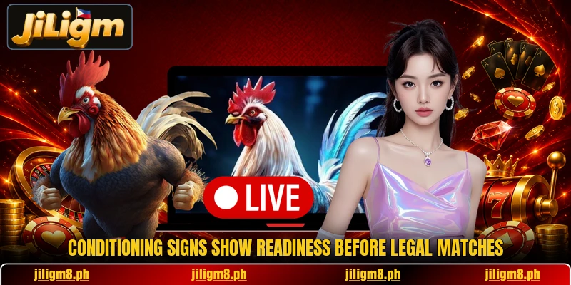 Conditioning signs show readiness before legal matches Conditioning signs show readiness before legal matches