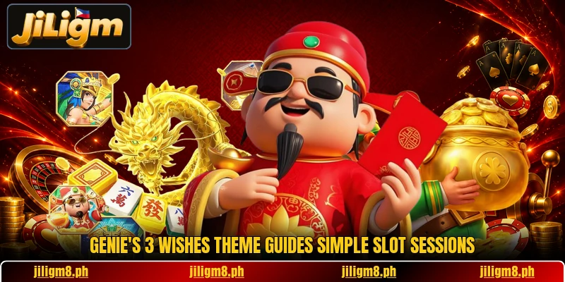 Genie's 3 Wishes theme guides simple slot sessions