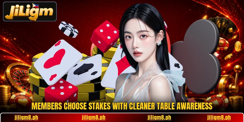 Members choose stakes with cleaner table awareness