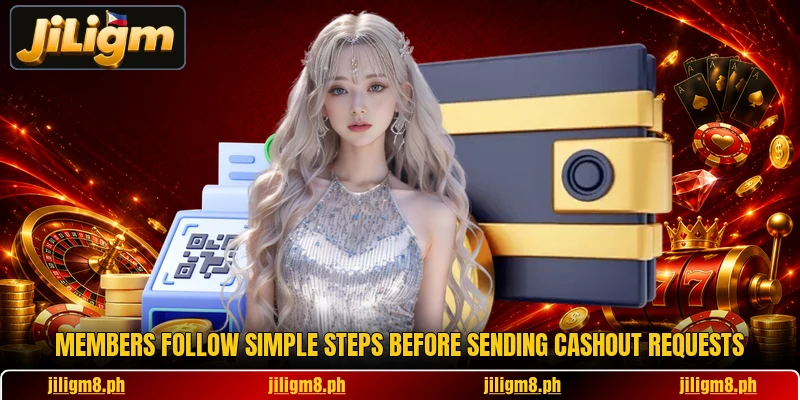 Members follow simple steps before sending cashout requests