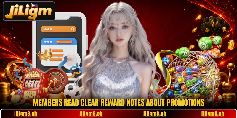 Members read clear reward notes about promotions Members read clear reward notes about promotions