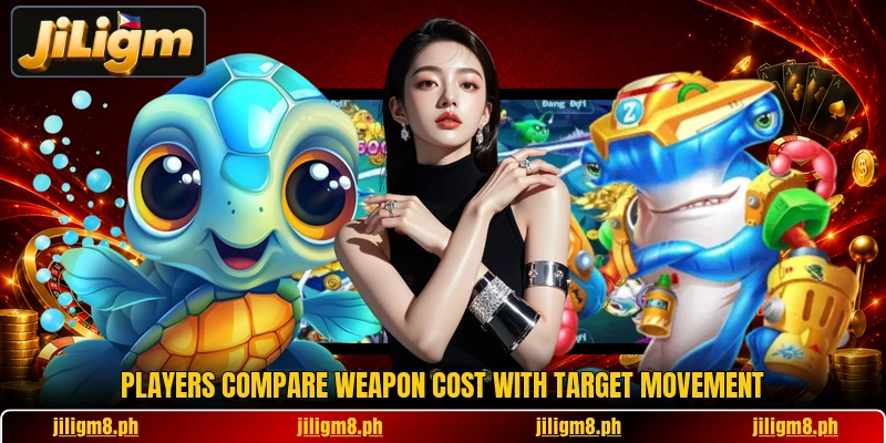 Players compare weapon cost with target movement