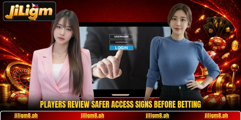 Players review safer access signs before betting Players review safer access signs before betting