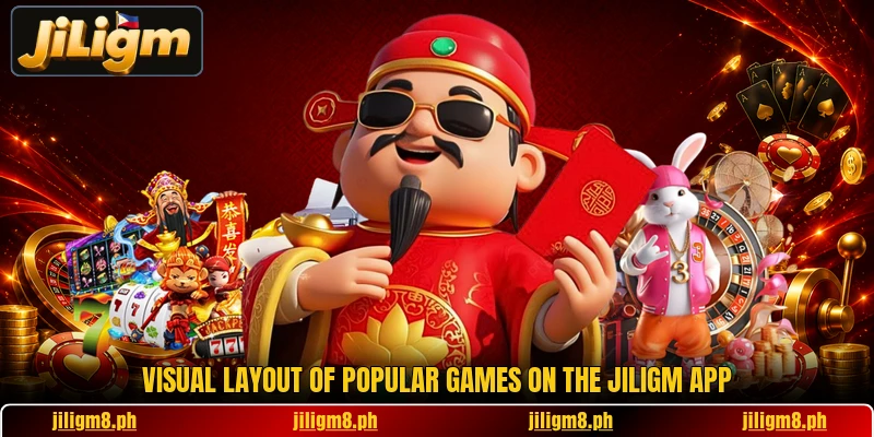Visual layout of popular games on the jiligm app Visual layout of popular games on the jiligm app